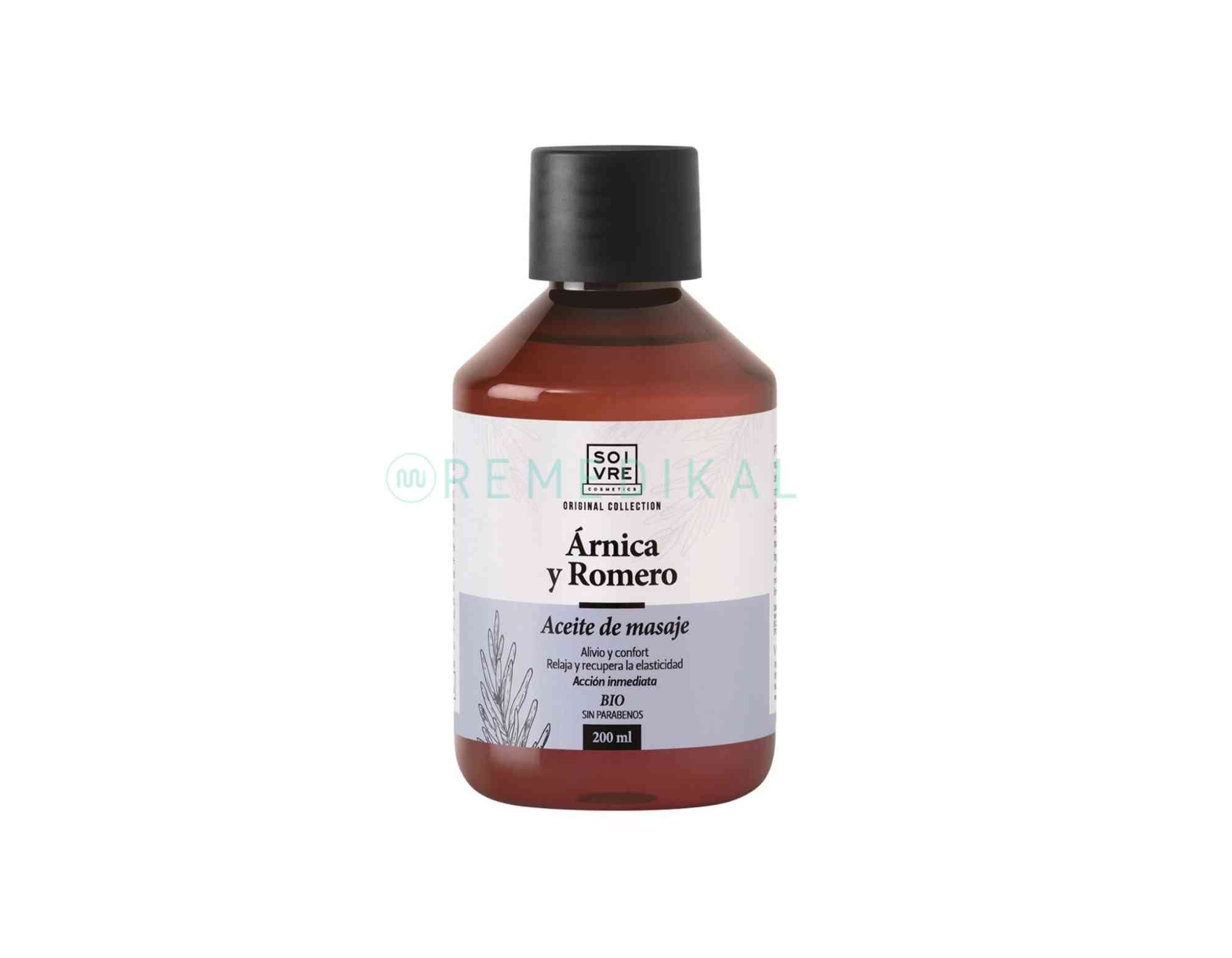 ACEITE PARA MASAJES ARNICA Y ROMERO BIO SOIVRE 200ML