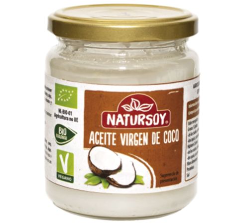 Aceite de Coco Virgen Bio Vegan 400g Natursoy