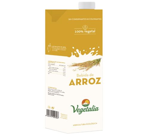 Bebida Vegetal de Arroz Bio 10x1L Vegetalia