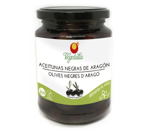 Aceitunas Negras de Aragon Bio Vegan 220g Vegetalia