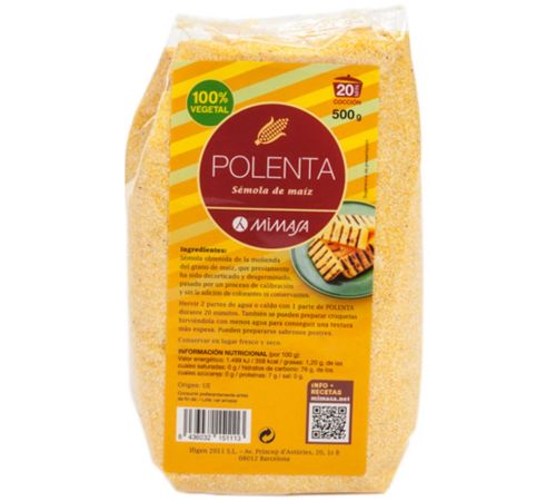 Polenta Semola de Maiz 500g Mimasa