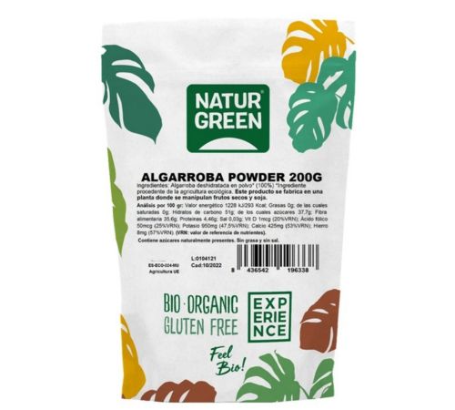 Algarroba en Polvo SinGluten Bio Vegan 200g Natur-Green