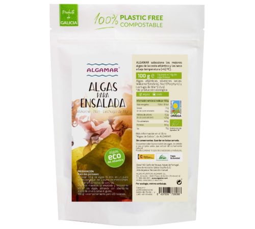 Algas Ensalada Mezcla Eco Vegan 100g Algamar