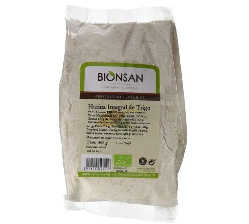 Harina Trigo Integral Bio 500g Bionsan