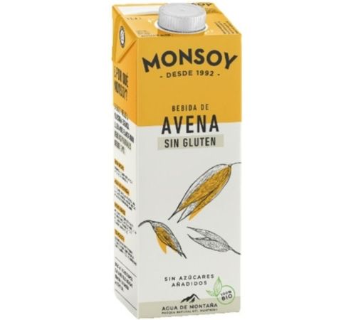 Bebida Vegetal de Avena SinGluten Bio 6x1L Monsoy