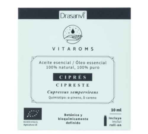 Aceite Esencial Cipres Bio 10ml Vitaroms Drasanvi