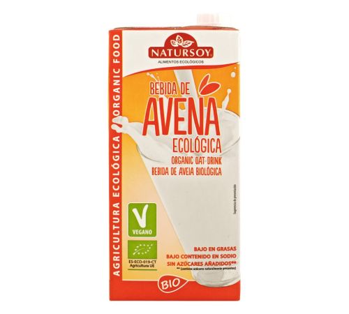 Bebida Vegetal de Avena Bio Vegan 6x1L Natursoy