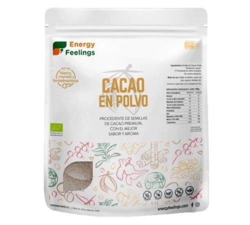 Cacao Polvo XXL Pack Eco 1kg Energy Feelings