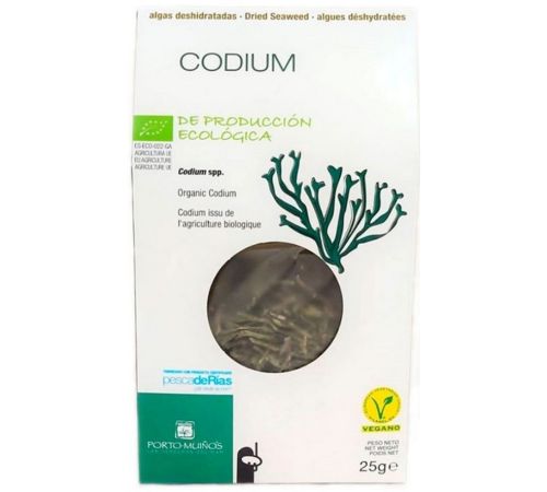 Algas Codium deshidratadas Eco Vegan 25g Porto Muiños