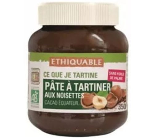 Crema de Cacao y Avellanas Bio 350g Ethiquable