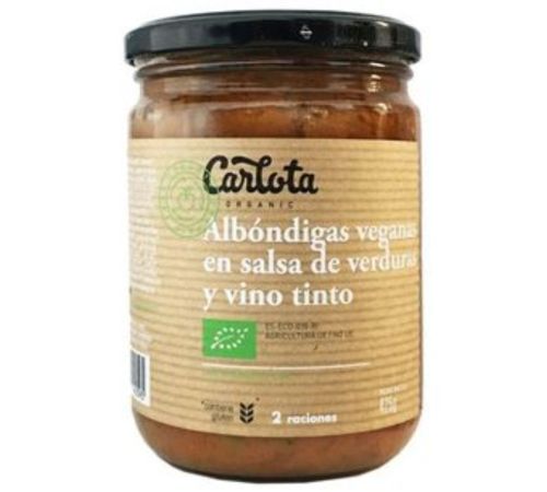 Albondigas en Salsa de Verduras y Vino Vegan Bio 425g Carlota Organic
