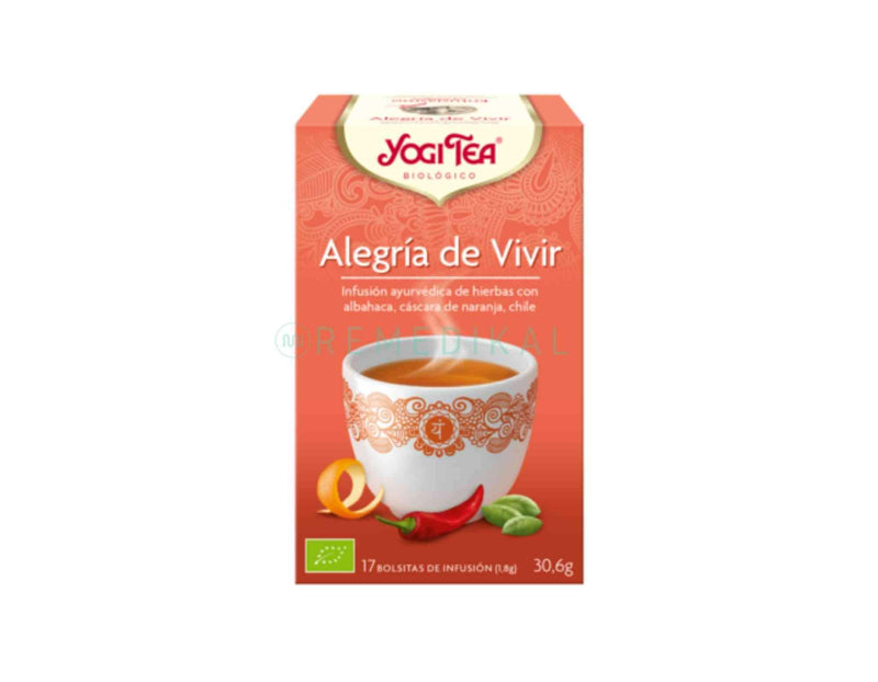 INFUSIÓN ALEGRÍA DE VIVIR 17 SOBRES YOGI TEA