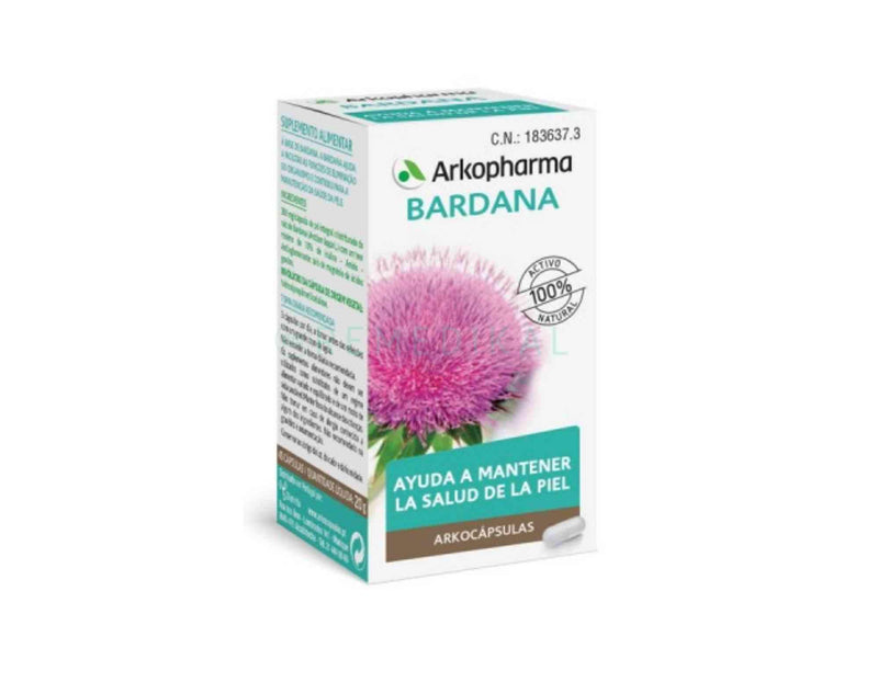 Complemento alimenticio de Bardana Arkocaps