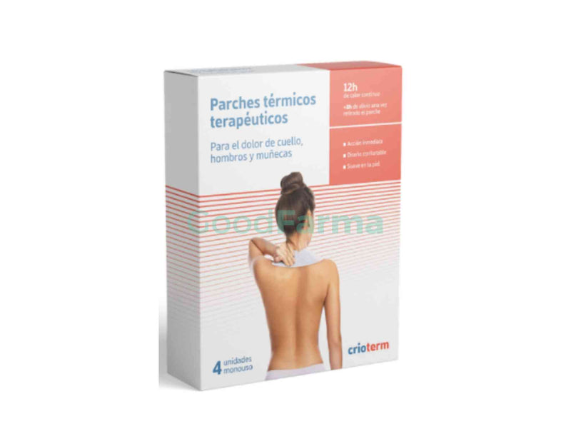 CRIOTERM 4 PARCHES TÉRMICOS TERAPEUTICOS PARA CUELLO HOMBROS Y MUÑECAS