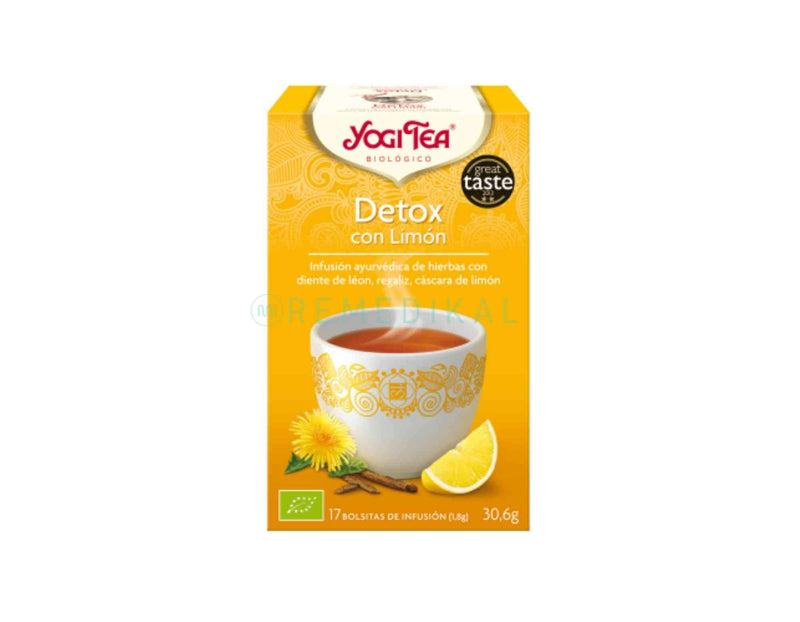 INFUSIÓN DETOX CON LIMÓN 17 SOBRES YOGI TEA