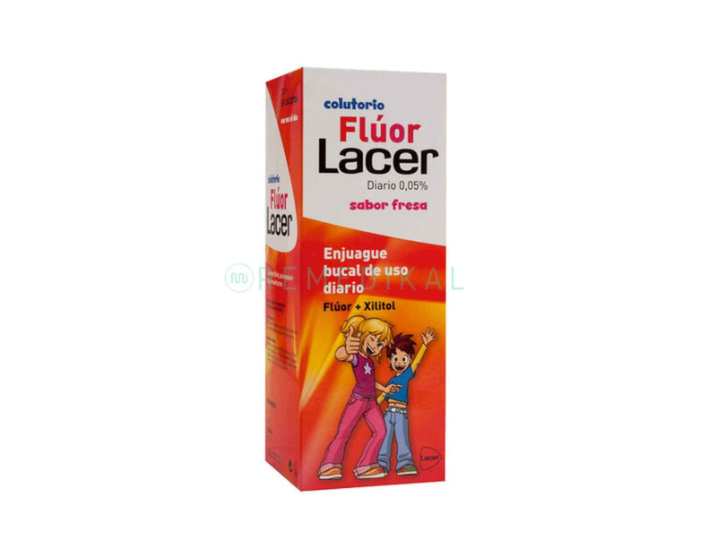 LACER COLUTORIO FLUOR INFANTIL SABOR FRESA 500ML