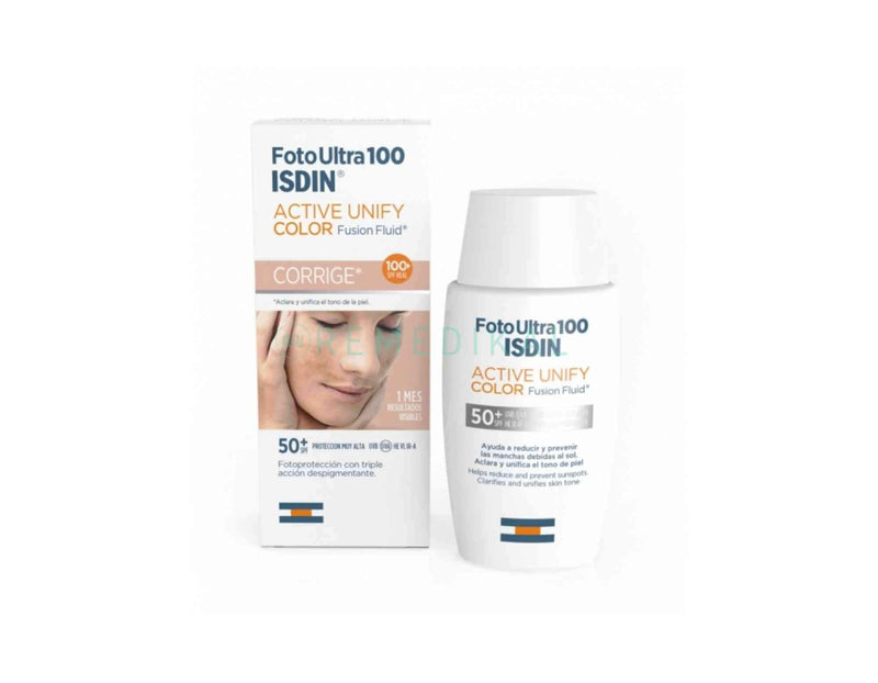 ISDIN FOTOULTRA 100 ACTIVE UNIFY COLOR FUSION FLUID SPF100+ 50ML
