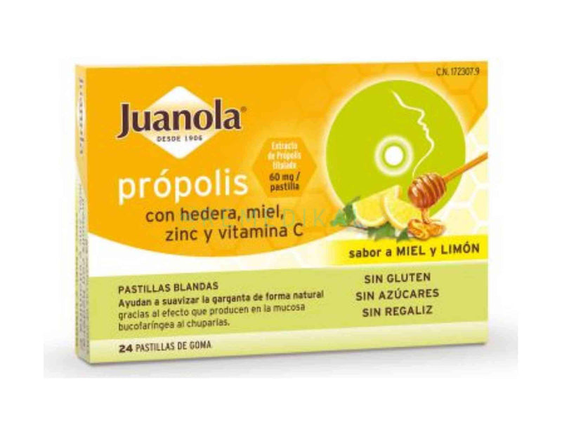Juanloa Própolis Con Miel Zinc y Vitamina C Sabor Miel y Limón