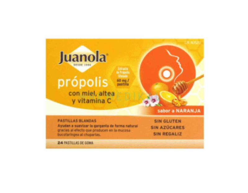 Juanola Própolis Con Miel Altea y Vitamina C Sabor Naranja
