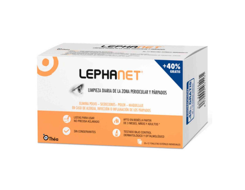 LEPHANET TOALLITAS ESTÉRILES 30 + 12 UDS