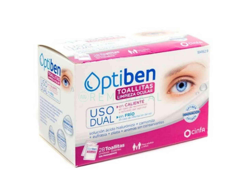 OPTIBEN TOALLITAS USO DUAL 28UDS