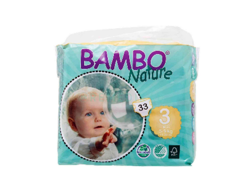 PAÑALES ECO TALLA 3 MINI 5-9KG 33UDS BAMBO