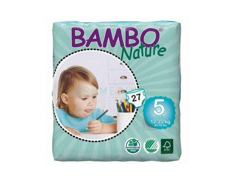 PAÑALES ECO TALLA 5 JUNIOR 12-22KG 27UDS BAMBO