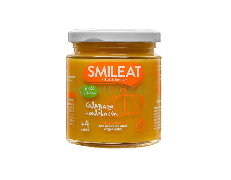 TARRITO DE CALABAZA Y CALABAZÍN ECOLÓGICO (+4) 230G SMILEAT