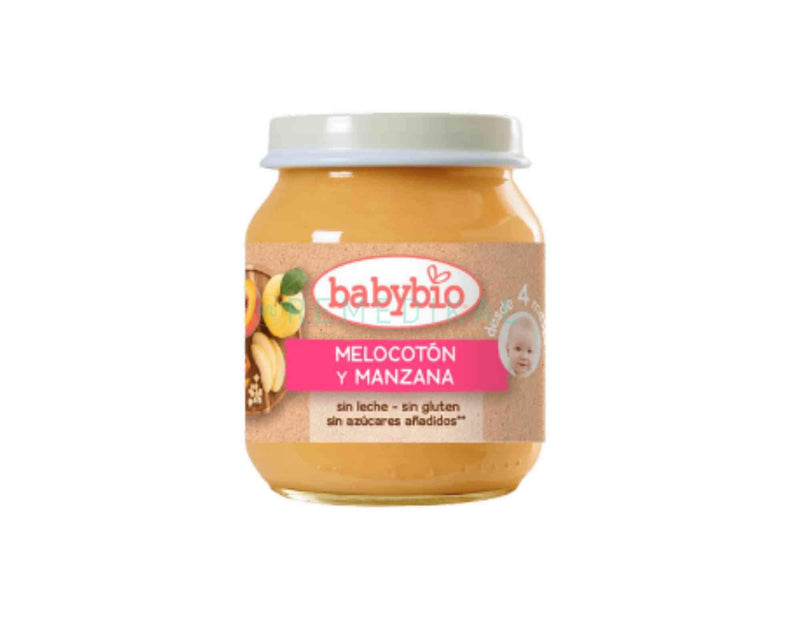 POTITO BABYBIO MELOCOTÓN Y MANZANA BIO (+4) 130G