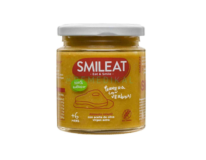 TARRITO DE TERNERA CON VERDURAS ECO (+8) 230G SMILEAT