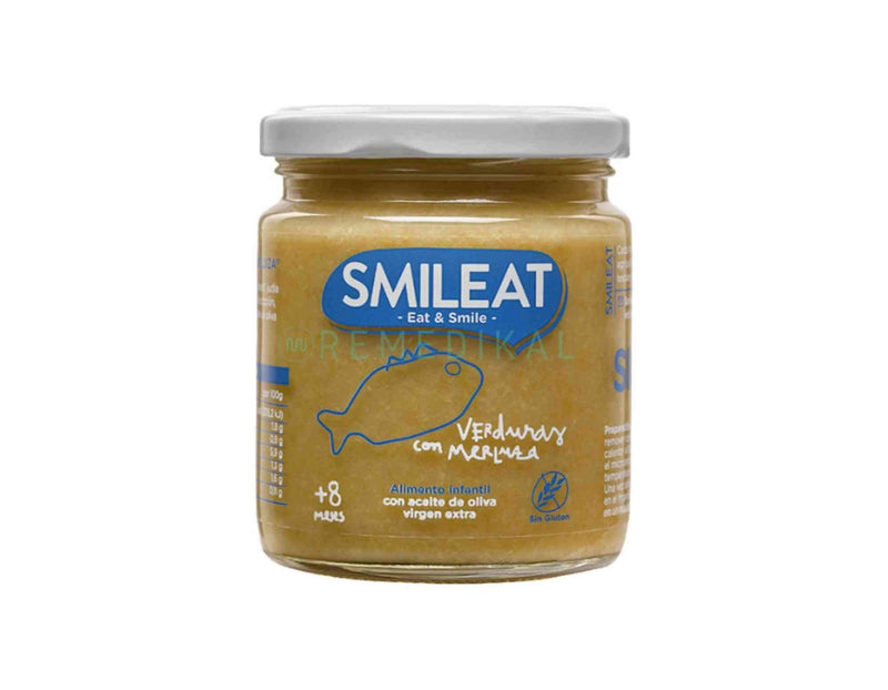 TARRITO DE VERDURAS CON MERLUZA ECO (+8) 230G SMILEAT