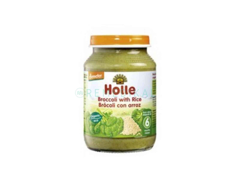 POTITOS DE BRÓCOLI Y ARROZ BIO (+4) 190G HOLLE