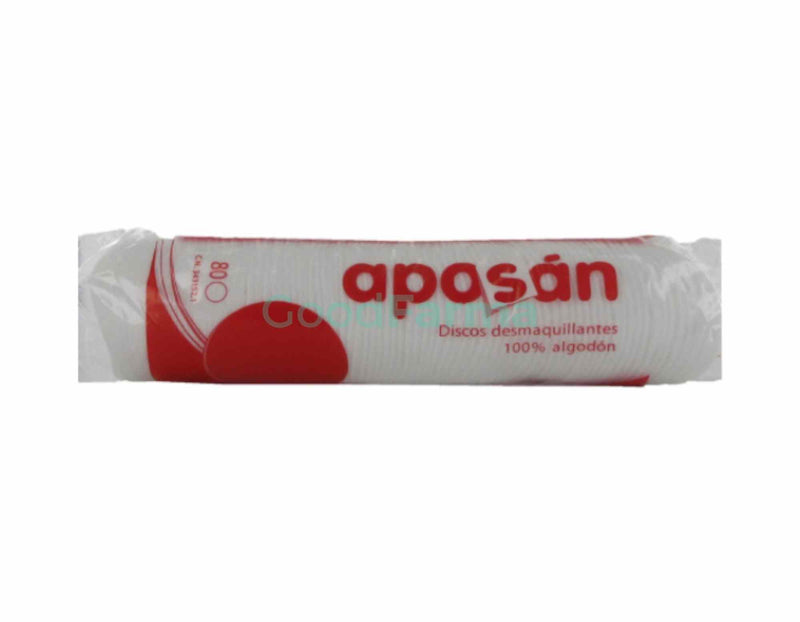Aposan, discos de algodón, desmaquillante, limpieza facial