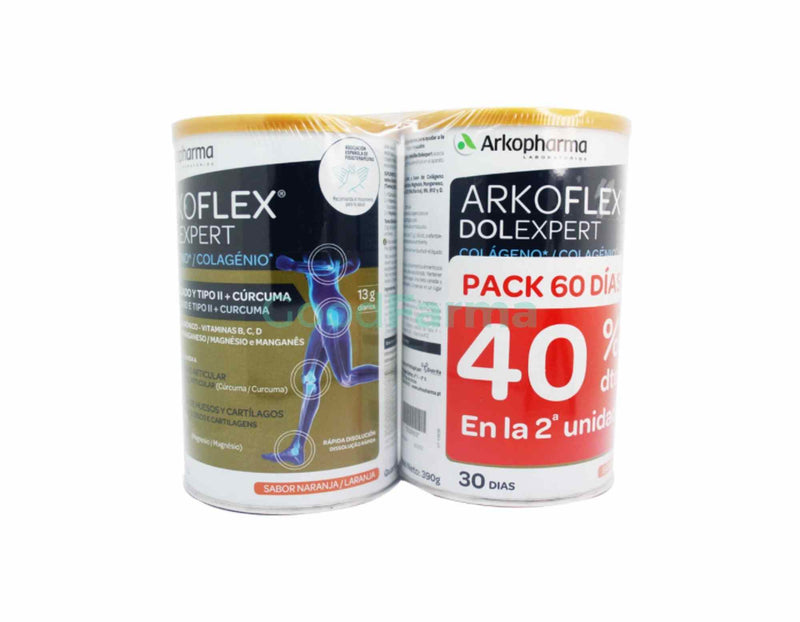 Arkoflex, dolor articular, articulaciones, colageno, sabor naranja