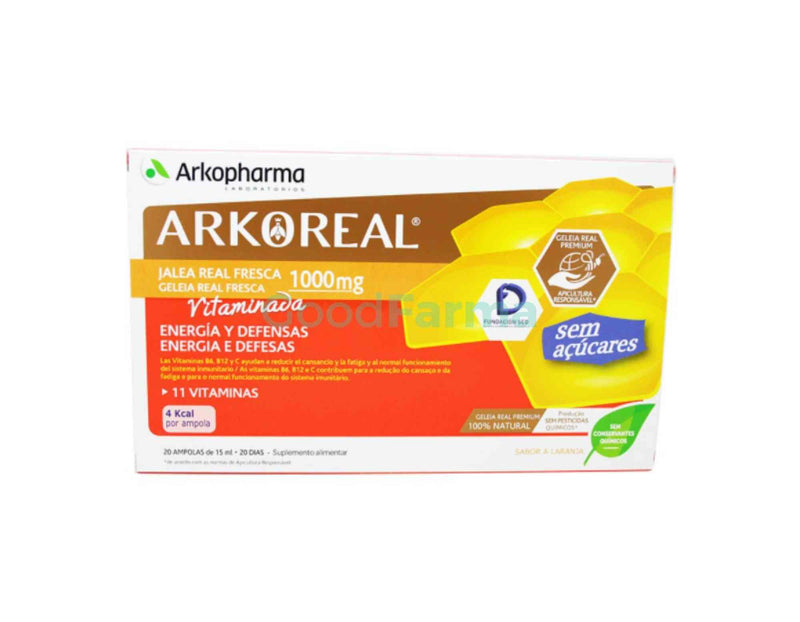 Arkopharma, jalea real, vitaminas, light, bajo azúcar, energia