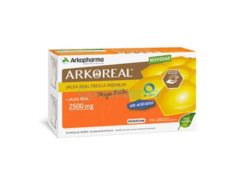 Arkopharma, jalea real, vitaminas, sin azúcar, megaforte, refuezo, natural