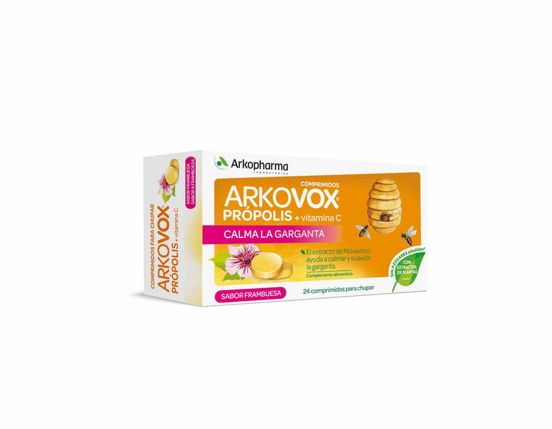 Arkovox Própolis con Vitamina C Sabor frambuesa