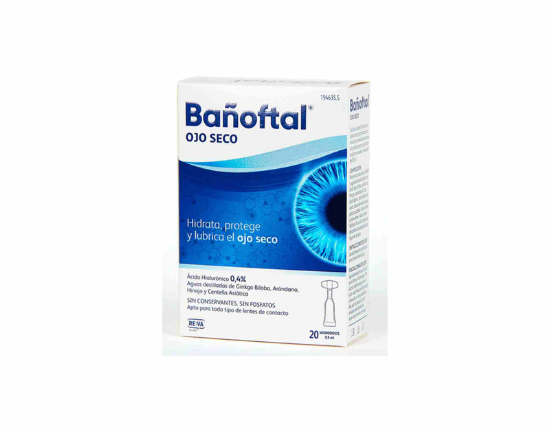 BAÑOFTAL OJO SECO 20 MONODOSIS X 0.5 ML