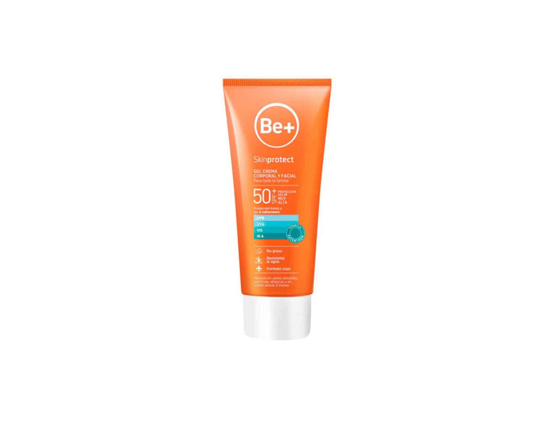 Protector Solar Be+ Skin Protect Gel Crema Corporal y Facial SPF50+ de Cinfa
