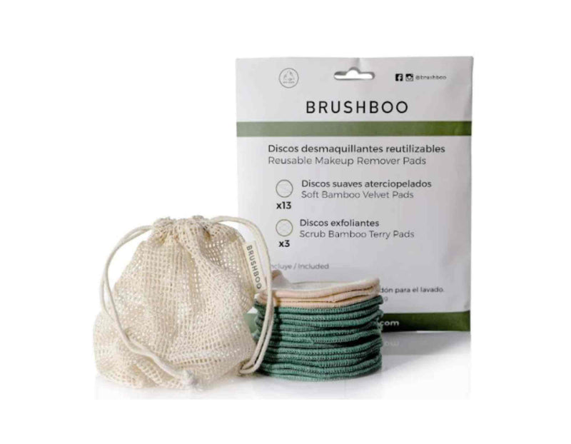 Discos desmaquillantes reutilizables de Brushboo