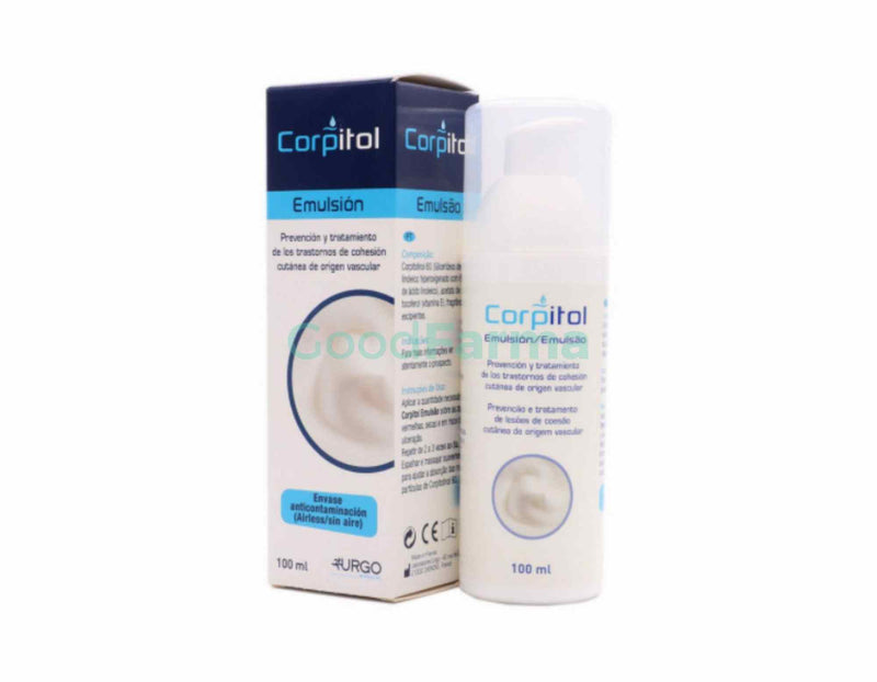 Corpitol, emulsión, hidratación, úlcera, dermatoporosis, piel fina, piel frágil