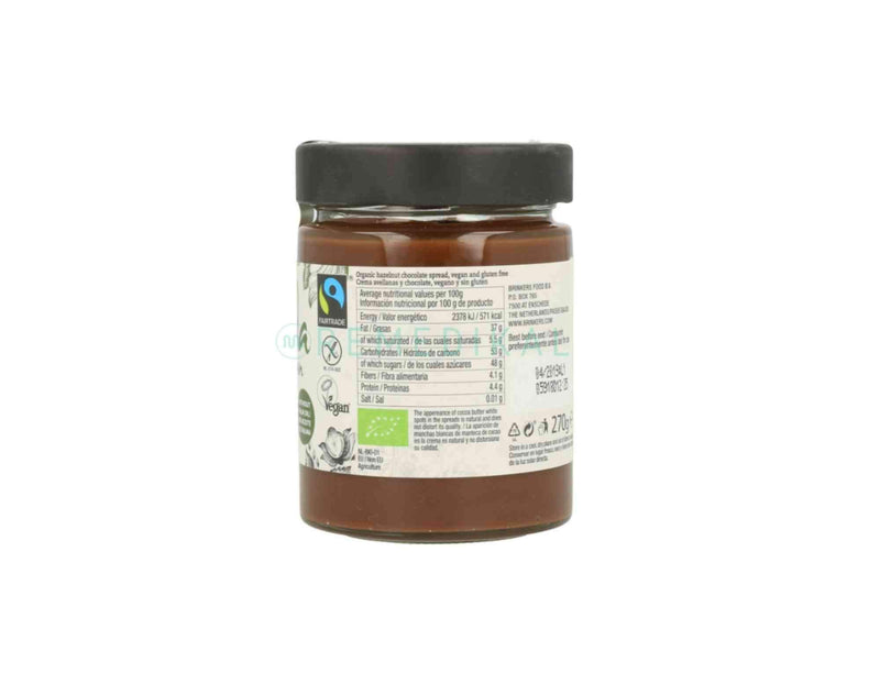 CREMA DE AVELLANAS Y CHOCOLATE 270G LA VIDA VEGAN