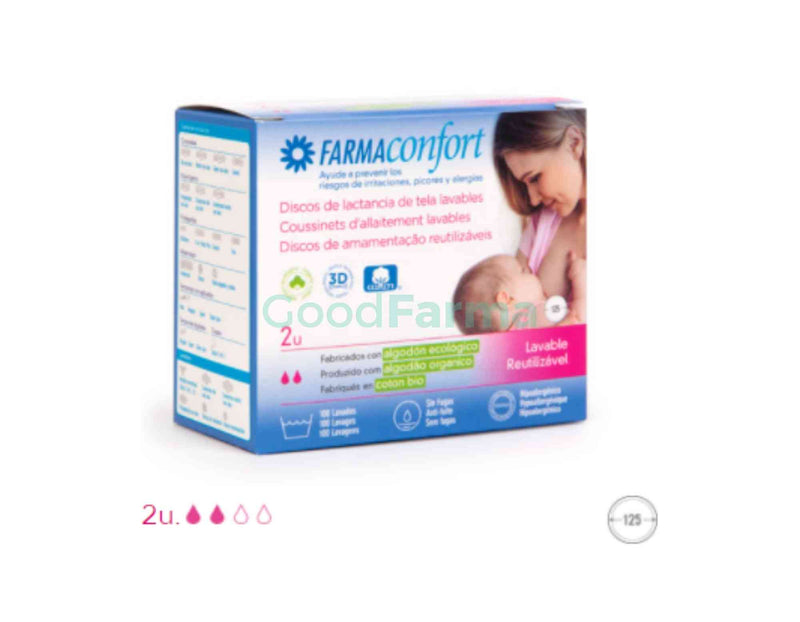 Discos lactancia tela lavable de Farmaconfort
