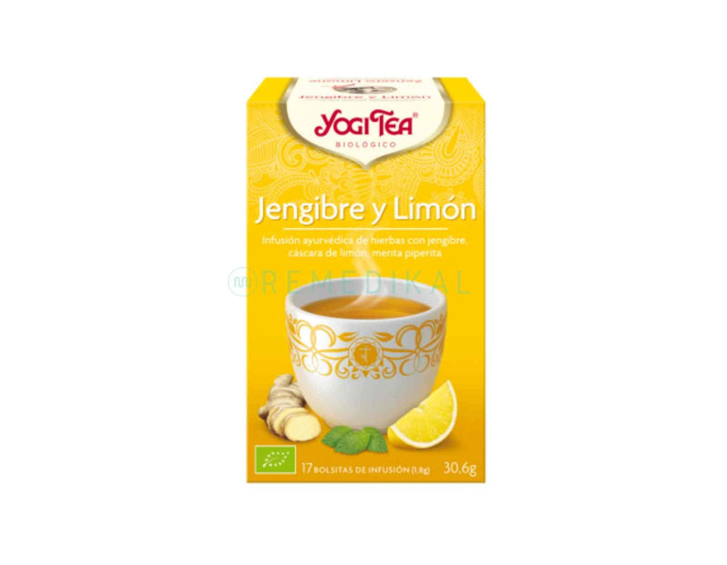 INFUSIÓN DE JENGIBRE Y LIMÓN 17 SOBRES YOGI TEA