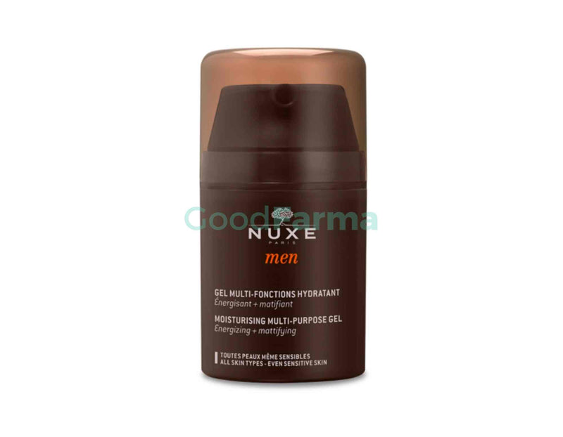 Nuxe, men, hidratacion, gel, facial