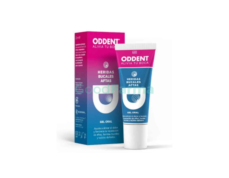 Oddent, gel, aftas, dolor, herida bucal, dolor bucal