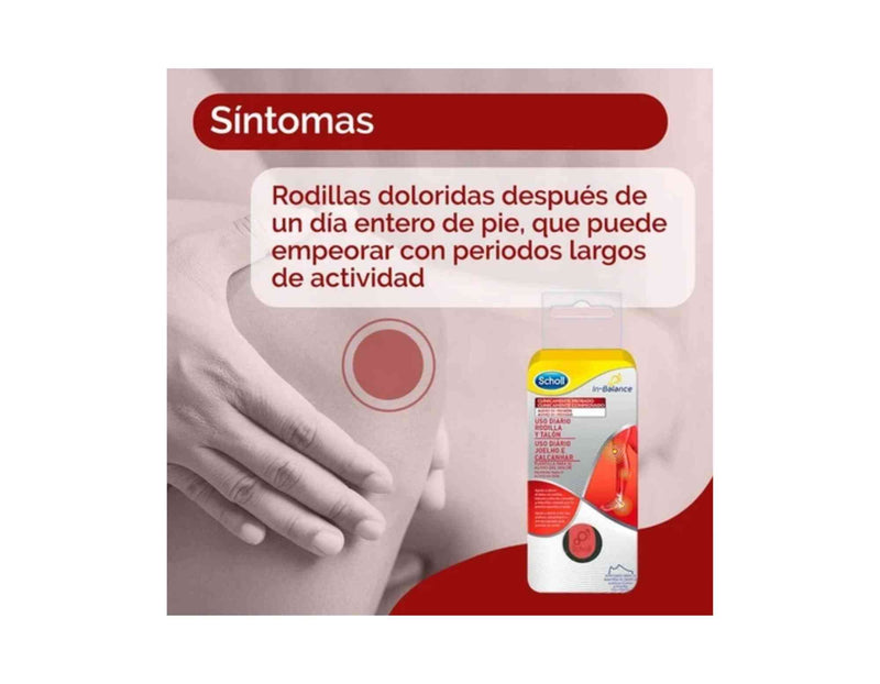 PLANTILLAS USO DIARIO RODILLA Y TALON SCHOLL IN TALLA M 1 PAR