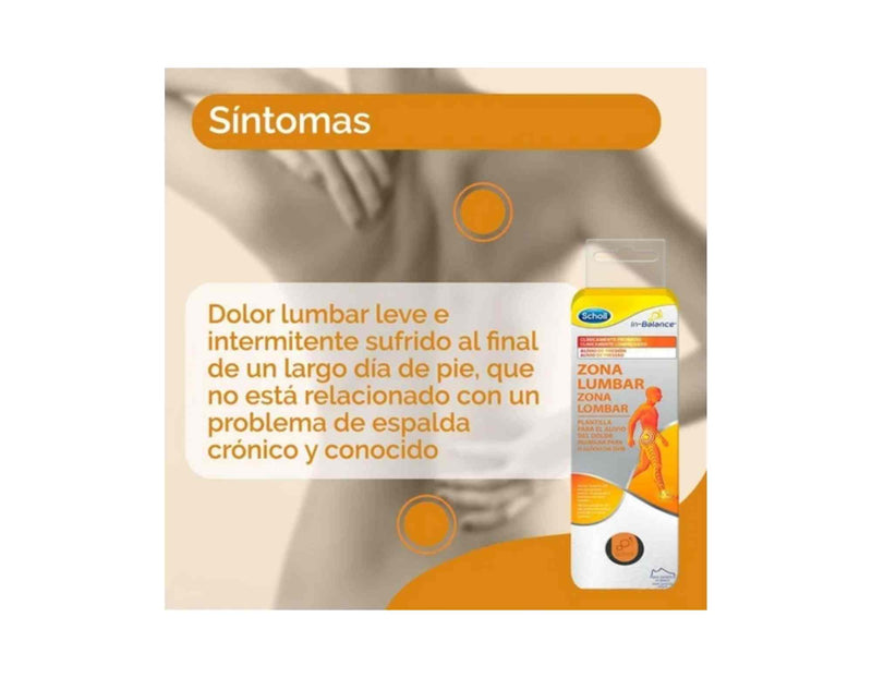 PLANTILLAS ZONA LUMBAR SCHOLL IN-BALANCE TALLA M 1 PAR