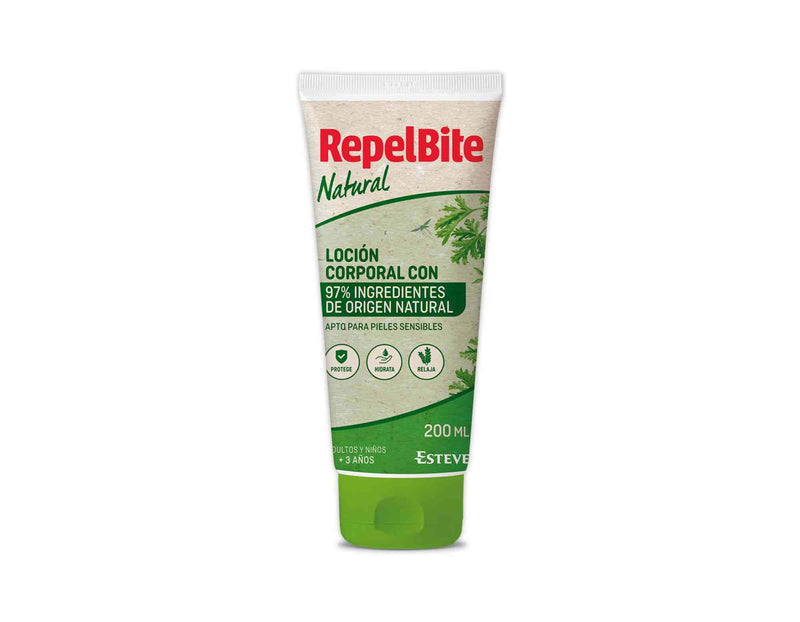 Repelente de mosquitos bite natural loción corporal