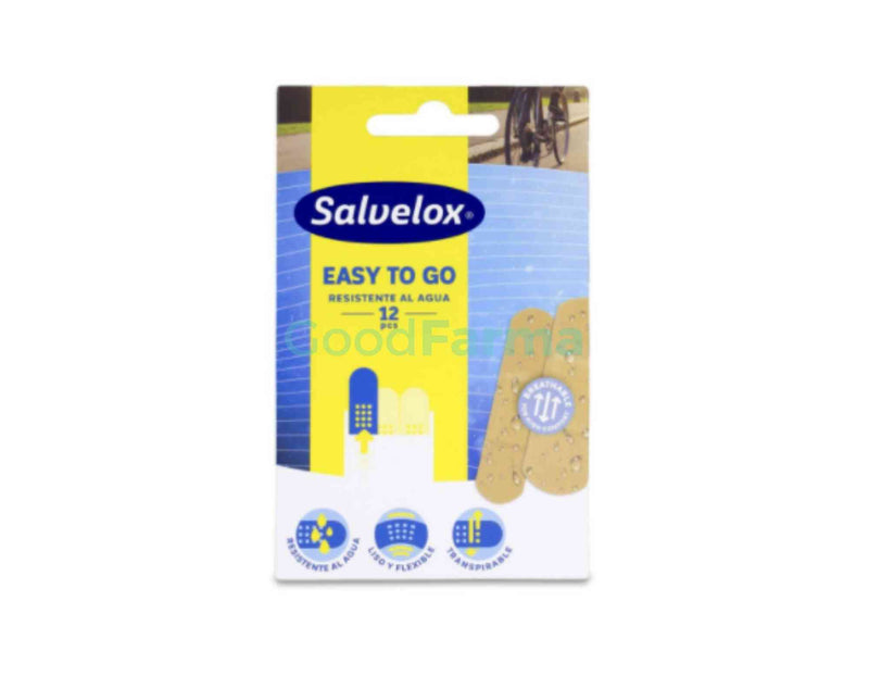 SALVELOX EASY TO GO APÓSITO ADHESIVO RESISTENTE 12 UDS